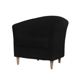 Кресло из экокожи черного цвета