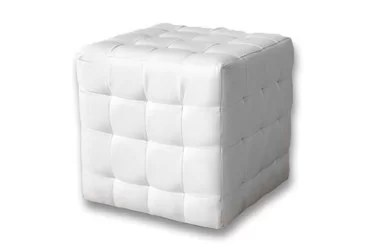 Пуф белого цвета в аренду. Аренда пуфиков на мероприятие