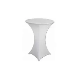 Белый текстиль на коктейльный стол