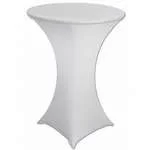 Белый текстиль на коктейльный стол