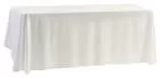 Скатерть на фуршетный стол 180см белая