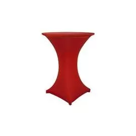 Красный текстиль на коктейльный стол