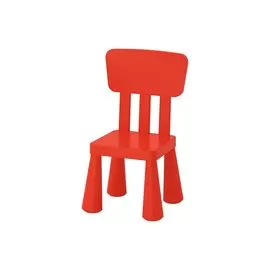 Стул детский красного цвета