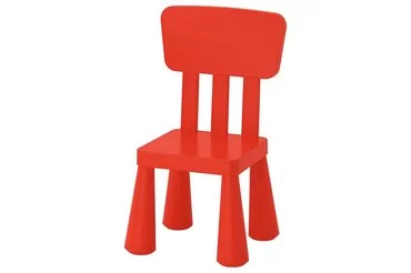 Стул детский красного цвета