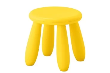 Табурет детский желтого цвета