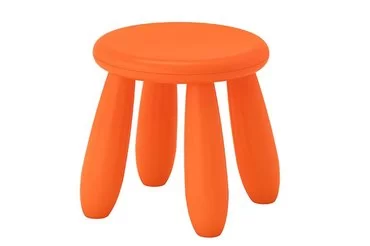 Табурет детский оранжевого цвета